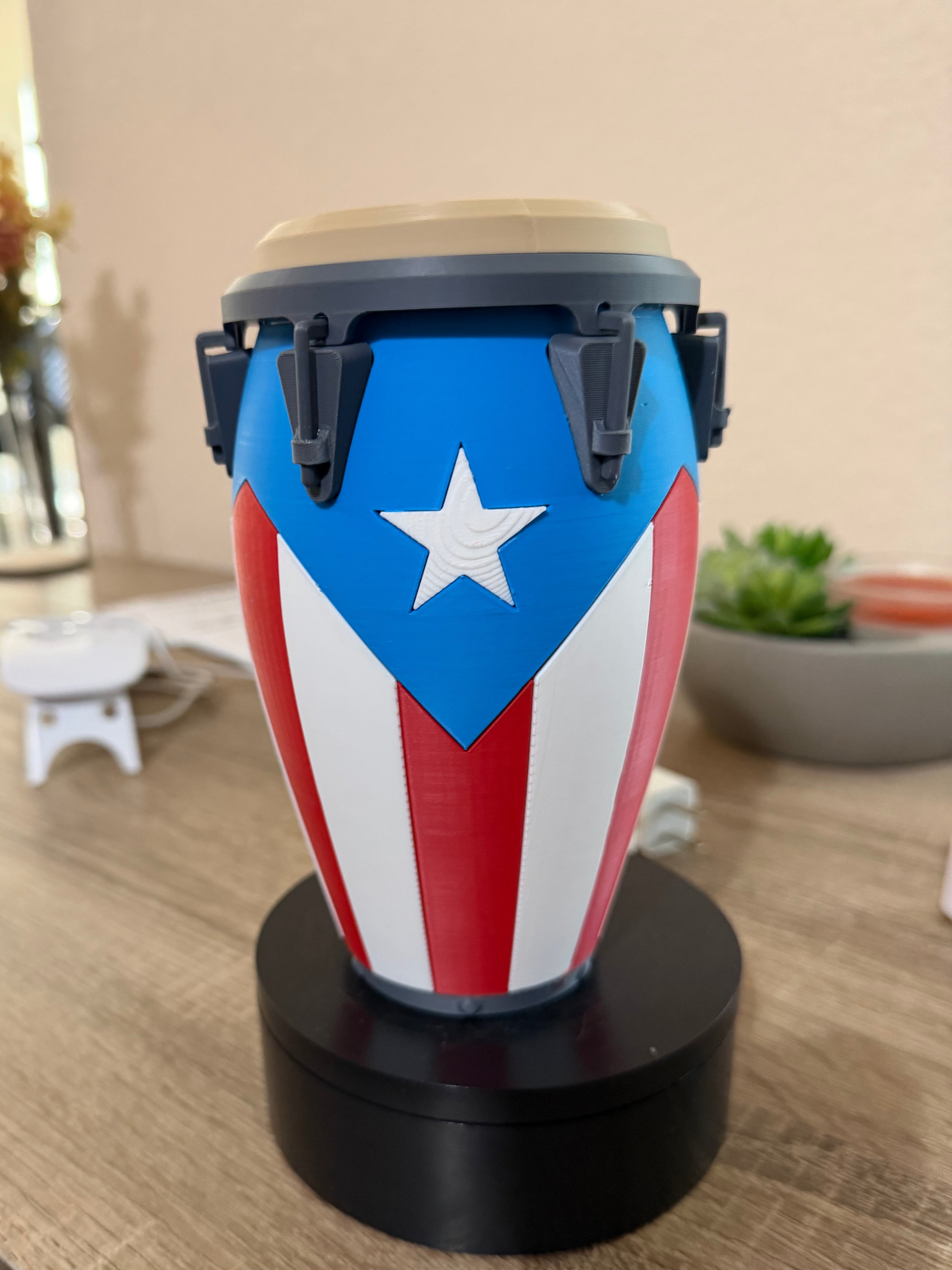 Conga can holder