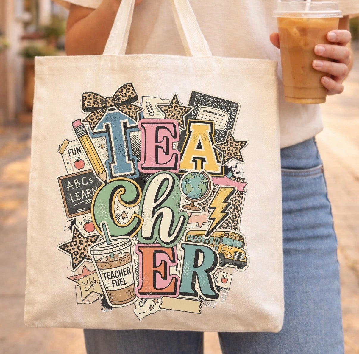 Teacher tote bag