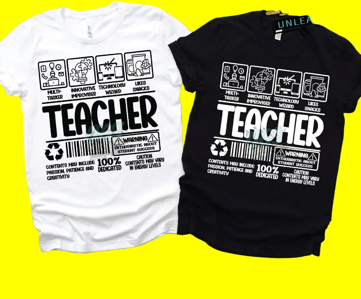 Teacher barcode shirt Crg Creations