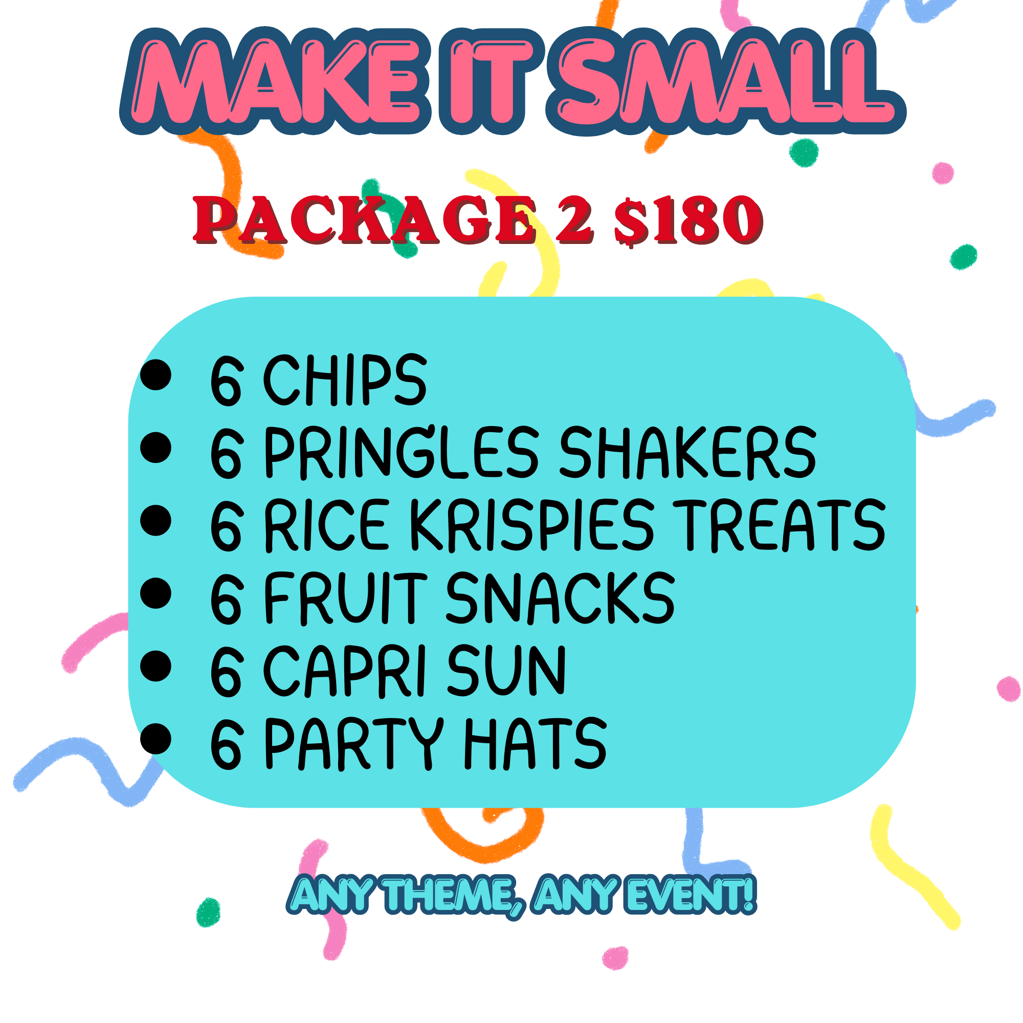 Small party packages