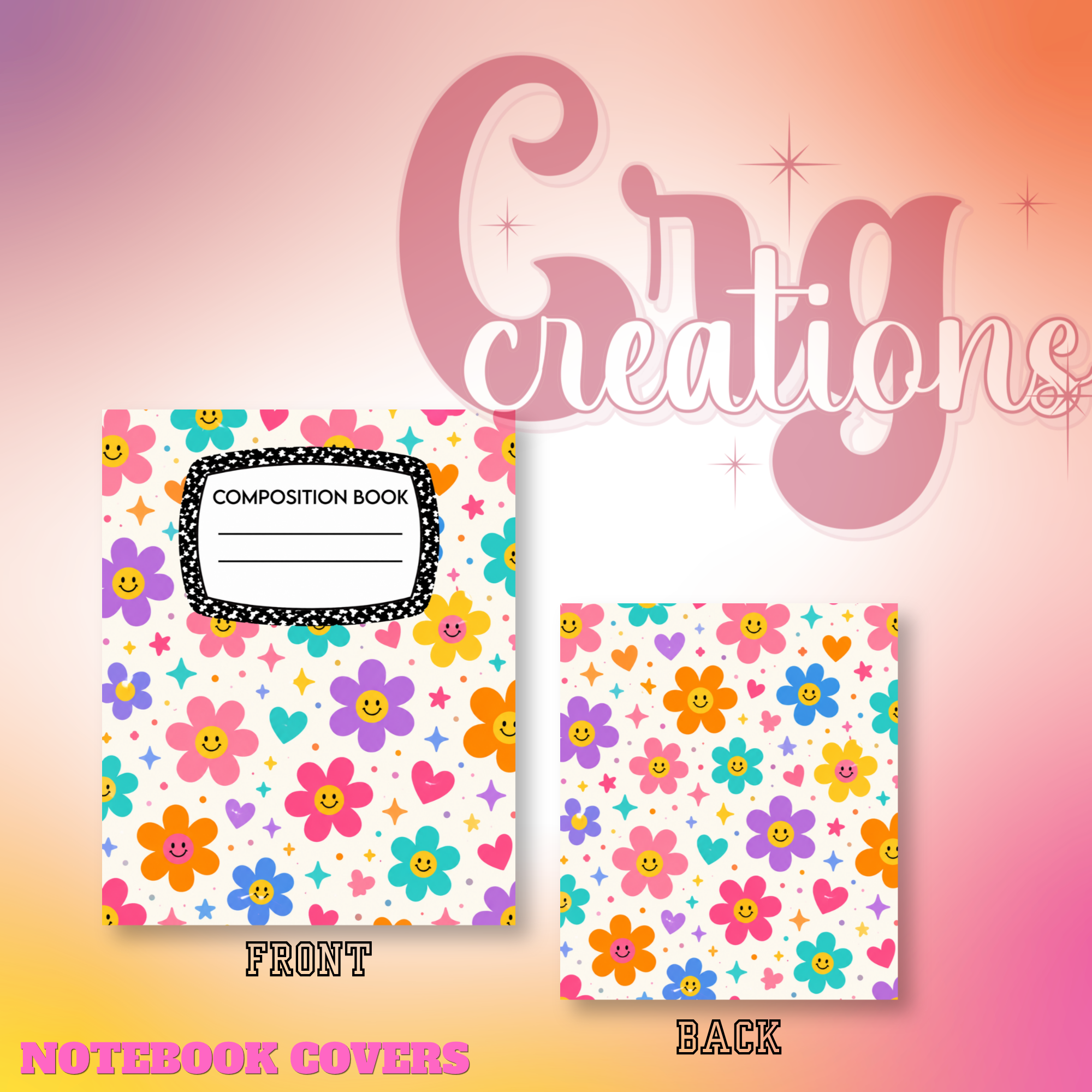 Daisy notebook cover