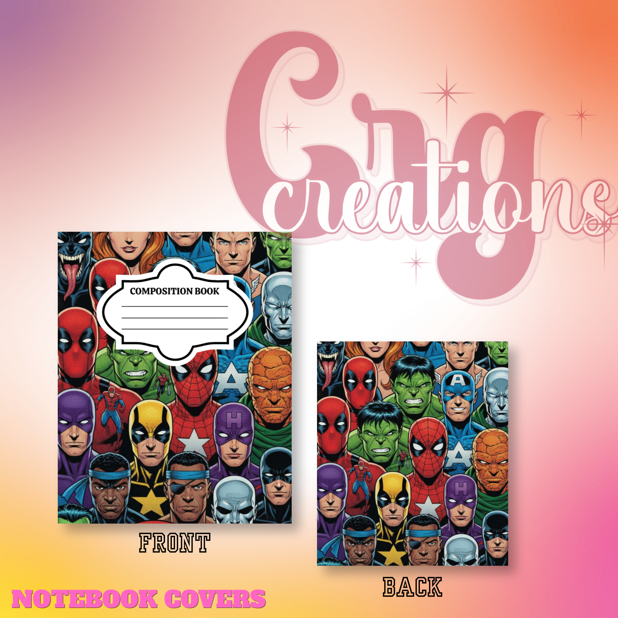 SH Collage notebook covers